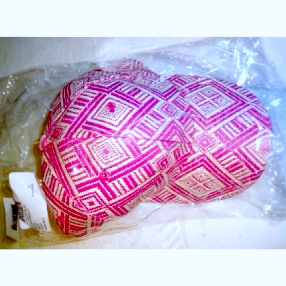 Magid Baseball Cap Cool Straw Pattern Fuchsia Breathable Hat From Nordstrom NWT